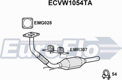 EuroFlo ECVW1054TA - Каталізатор autozip.com.ua