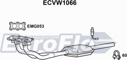 EuroFlo ECVW1066 - Каталізатор autozip.com.ua