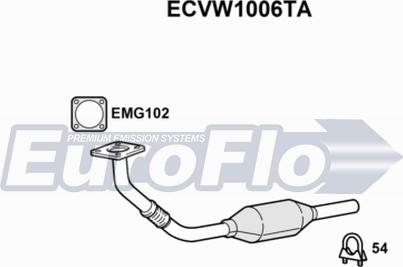 EuroFlo ECVW1006TA - Каталізатор autozip.com.ua