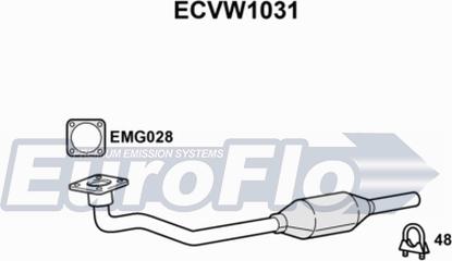 EuroFlo ECVW1031 - Каталізатор autozip.com.ua