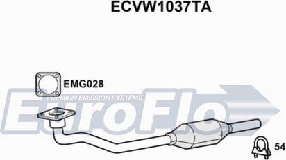 EuroFlo ECVW1037TA - Каталізатор autozip.com.ua