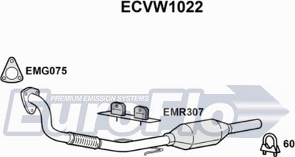 EuroFlo ECVW1022 - Каталізатор autozip.com.ua