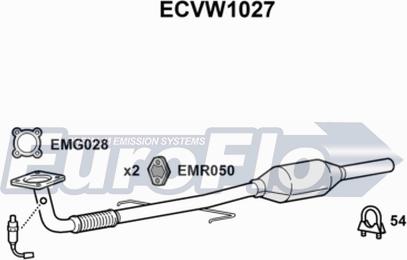 EuroFlo ECVW1027 - Каталізатор autozip.com.ua