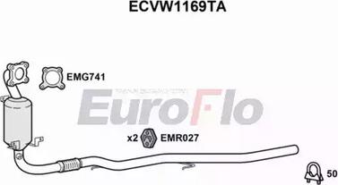EuroFlo ECVW1169TA - Каталізатор autozip.com.ua