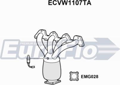 EuroFlo ECVW1107TA - Каталізатор autozip.com.ua