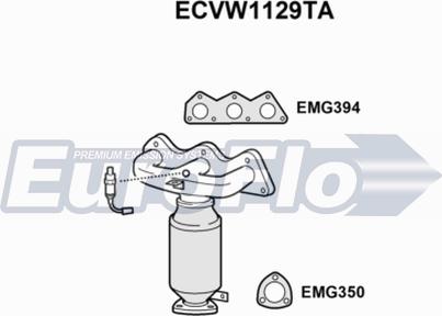 EuroFlo ECVW1129TA - Каталізатор autozip.com.ua