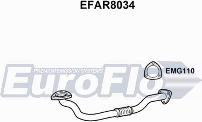 EuroFlo EFAR8034 - Труба вихлопного газу autozip.com.ua