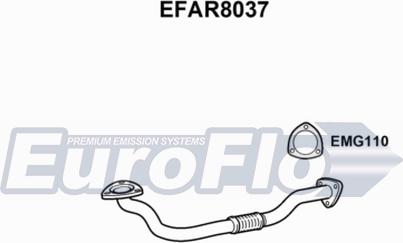 EuroFlo EFAR8037 - Труба вихлопного газу autozip.com.ua