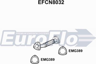 EuroFlo EFCN8032 - Труба вихлопного газу autozip.com.ua