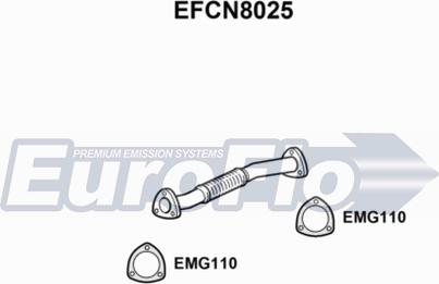 EuroFlo EFCN8025 - Труба вихлопного газу autozip.com.ua