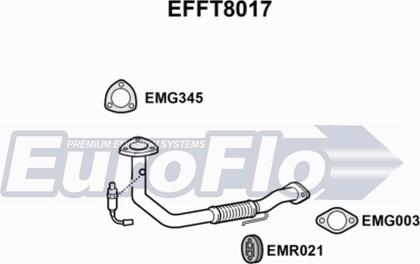 EuroFlo EFFT8017 - Труба вихлопного газу autozip.com.ua