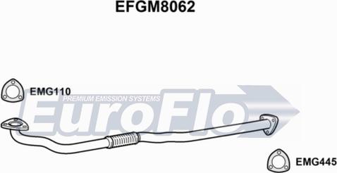 EuroFlo EFGM8062 - Труба вихлопного газу autozip.com.ua