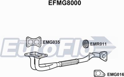 EuroFlo EFMG8000 - Труба вихлопного газу autozip.com.ua