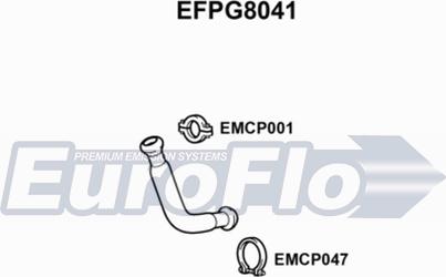 EuroFlo EFPG8041 - Труба вихлопного газу autozip.com.ua