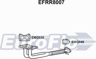 EuroFlo EFRR8007 - Труба вихлопного газу autozip.com.ua