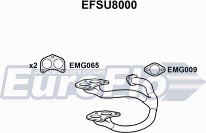 EuroFlo EFSU8000 - Труба вихлопного газу autozip.com.ua