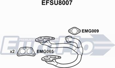 EuroFlo EFSU8007 - Труба вихлопного газу autozip.com.ua