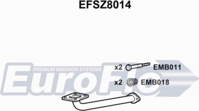 EuroFlo EFSZ8014 - Труба вихлопного газу autozip.com.ua