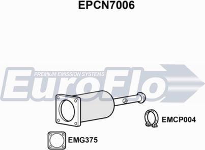 EuroFlo EPCN7006 - Сажі / частковий фільтр, система вихлопу ОГ autozip.com.ua