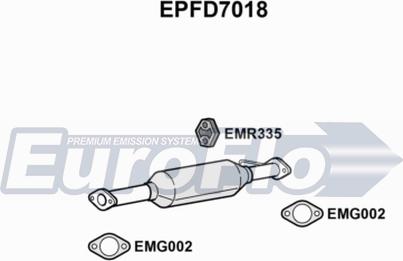 EuroFlo EPFD7018 - Сажі / частковий фільтр, система вихлопу ОГ autozip.com.ua