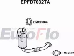 EuroFlo EPFD7032TA - Сажі / частковий фільтр, система вихлопу ОГ autozip.com.ua