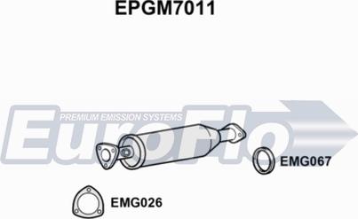 EuroFlo EPGM7011 - Сажі / частковий фільтр, система вихлопу ОГ autozip.com.ua