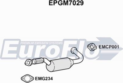 EuroFlo EPGM7029 - Сажі / частковий фільтр, система вихлопу ОГ autozip.com.ua