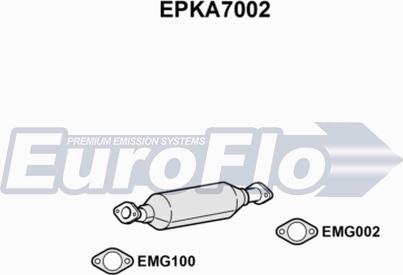 EuroFlo EPKA7002 - Сажі / частковий фільтр, система вихлопу ОГ autozip.com.ua