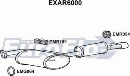 EuroFlo EXAR6000 - Глушник вихлопних газів кінцевий autozip.com.ua