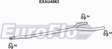EuroFlo EXAU4063 - Труба вихлопного газу autozip.com.ua