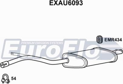 EuroFlo EXAU6093 - Глушник вихлопних газів кінцевий autozip.com.ua