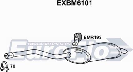 EuroFlo EXBM6101 - Глушник вихлопних газів кінцевий autozip.com.ua