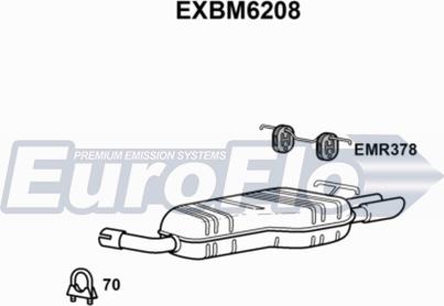 EuroFlo EXBM6208 - Глушник вихлопних газів кінцевий autozip.com.ua