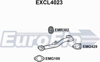 EuroFlo EXCL4023 - Труба вихлопного газу autozip.com.ua