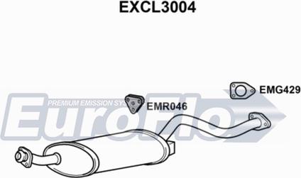EuroFlo EXCL3004 - Середній глушник вихлопних газів autozip.com.ua