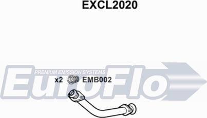 EuroFlo EXCL2020 - Труба вихлопного газу autozip.com.ua