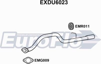 EuroFlo EXDU6023 - Насадка випускної труби autozip.com.ua