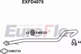 EuroFlo EXFD4075 - Труба вихлопного газу autozip.com.ua