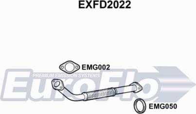 EuroFlo EXFD2022 - Труба вихлопного газу autozip.com.ua