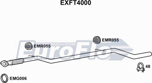 EuroFlo EXFT4000 - Труба вихлопного газу autozip.com.ua