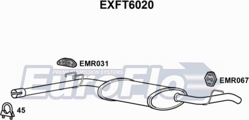 EuroFlo EXFT6020 - Глушник вихлопних газів кінцевий autozip.com.ua