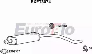 EuroFlo EXFT3074 - Середній глушник вихлопних газів autozip.com.ua