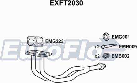 EuroFlo EXFT2030 - Труба вихлопного газу autozip.com.ua