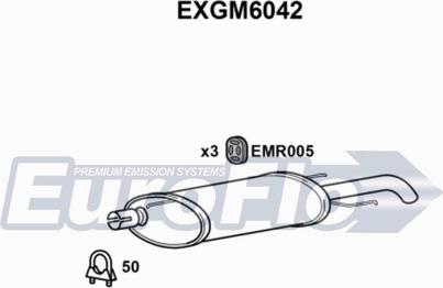 EuroFlo EXGM6042 - Глушник вихлопних газів кінцевий autozip.com.ua