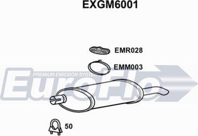 EuroFlo EXGM6001 - Глушник вихлопних газів кінцевий autozip.com.ua