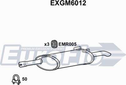 EuroFlo EXGM6012 - Глушник вихлопних газів кінцевий autozip.com.ua