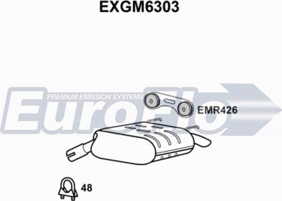 EuroFlo EXGM6303 - Глушник вихлопних газів кінцевий autozip.com.ua