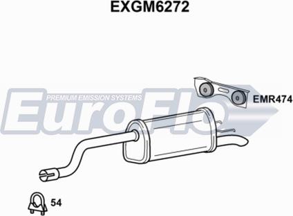 EuroFlo EXGM6272 - Глушник вихлопних газів кінцевий autozip.com.ua