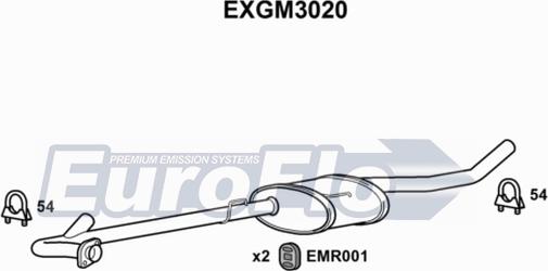 EuroFlo EXGM3020 - Середній глушник вихлопних газів autozip.com.ua