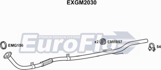 EuroFlo EXGM2030 - Труба вихлопного газу autozip.com.ua